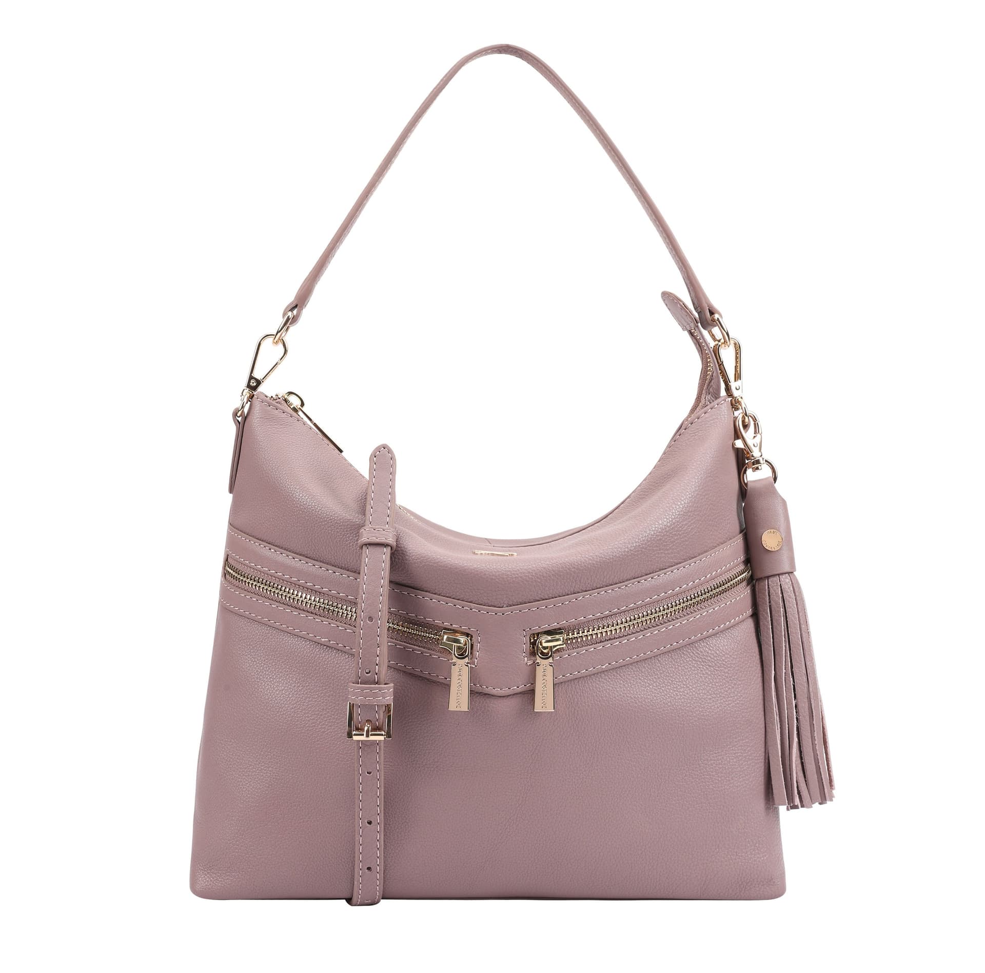 Paul Costelloe Paul Costelloe Women's Azores Leather Multi Way Day Bag in Pink