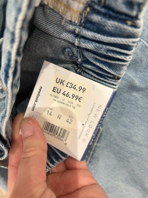 New Look Size 14 Regular ladies wide leg jeans