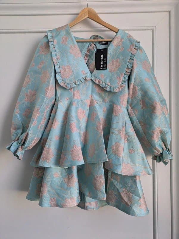 ASOS New! ASOS Luxe Cupcake Jacquard Minidress, Sz 10