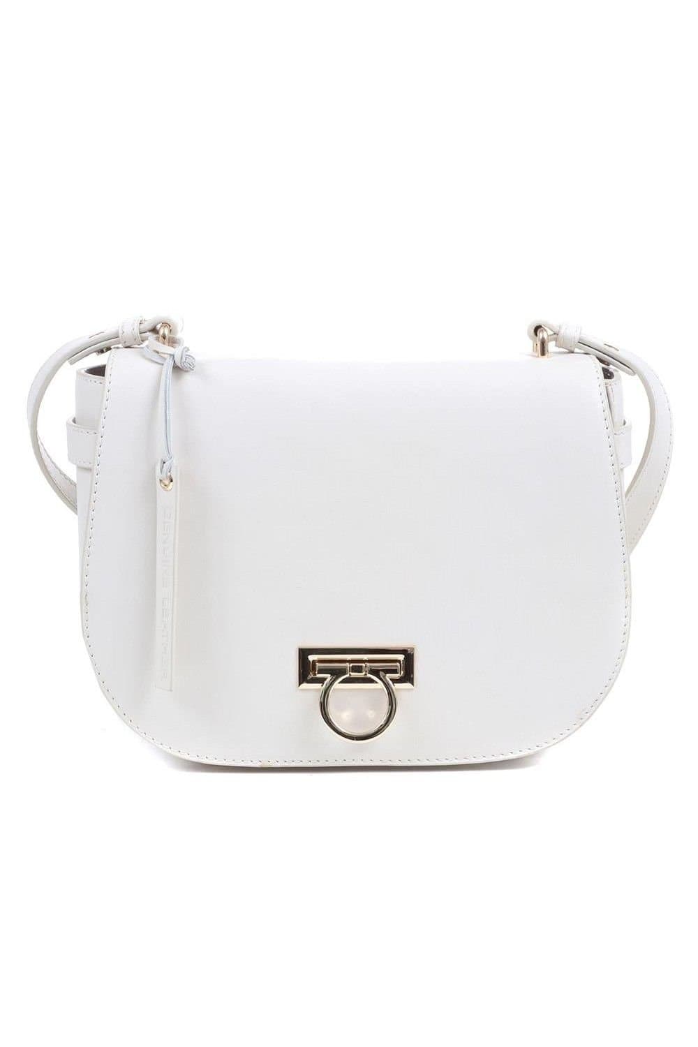 Jones Bootmaker Jones Bootmaker Women's Leather Saddle Bag in White