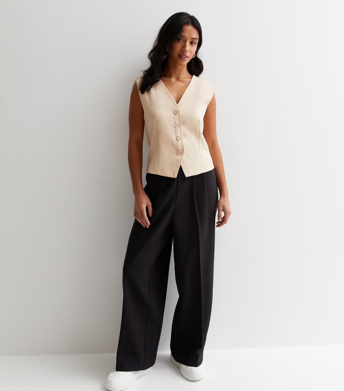 New Look New Look Black Wide Leg Trousers for Women