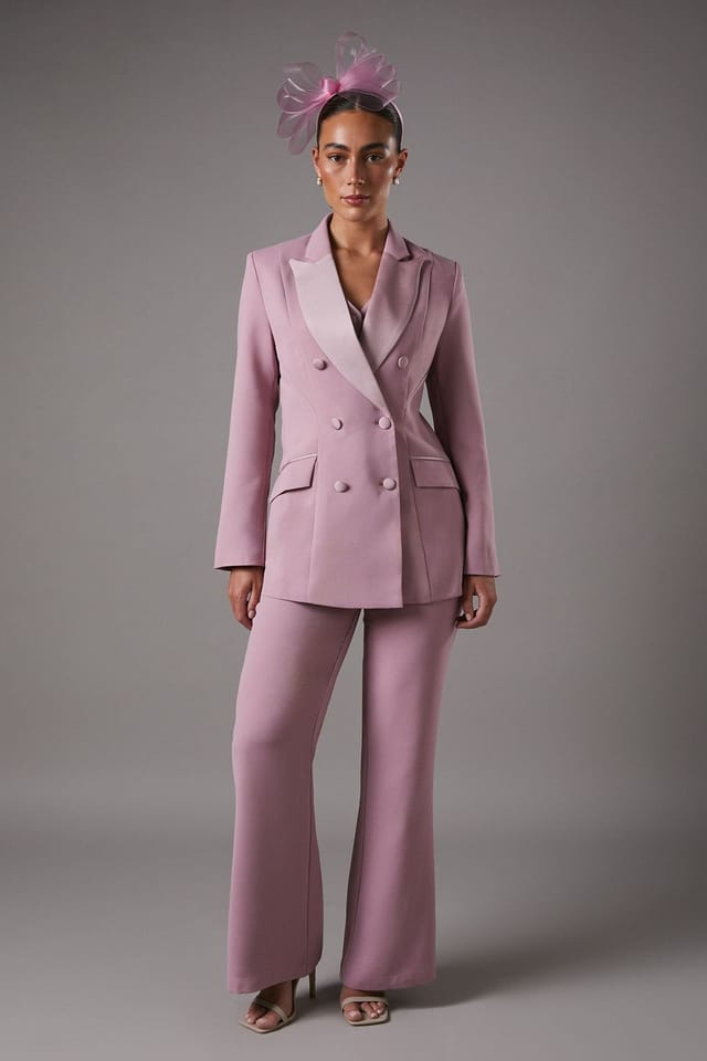 Coast Coast Women's Premium Double Breasted Blazer in Mink - 2