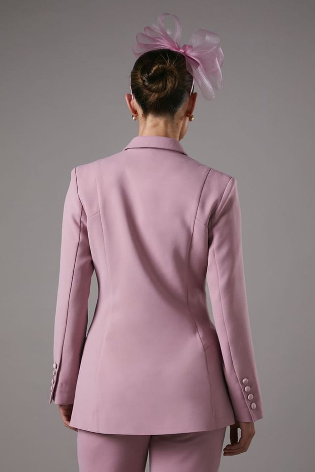 Coast Coast Women's Premium Double Breasted Blazer in Mink - 3