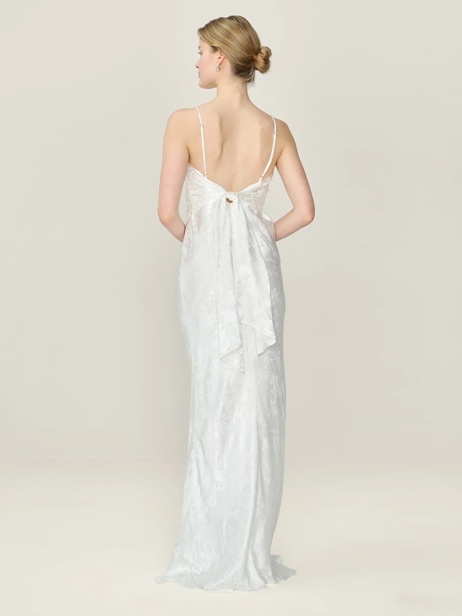 OMNES Mira Jacquard Dress in Ivory - 4