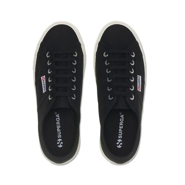 Superga Superga Women's 2740 Lace Up Platforms in Black - 3