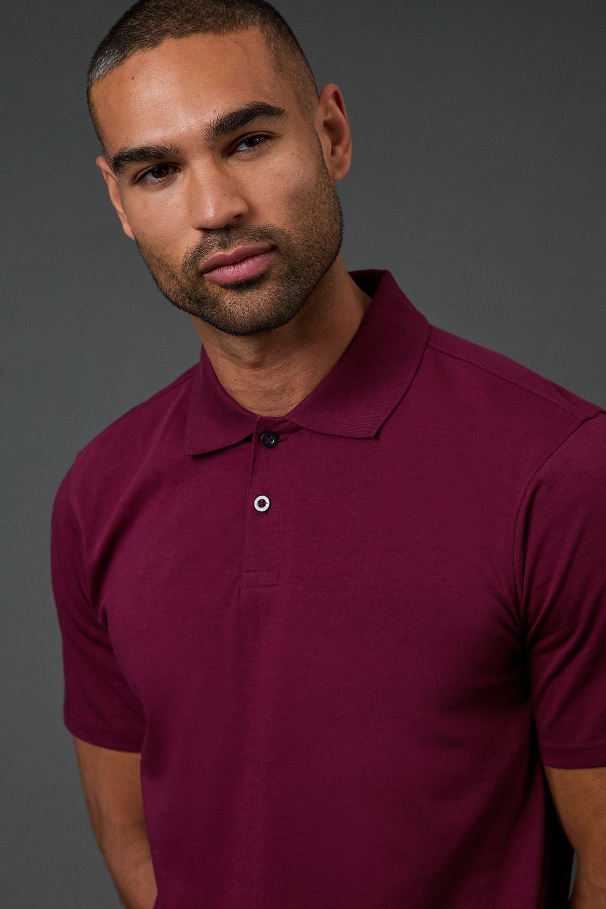 Burton Burton Men's Burgundy Jersey Polo Shirt - 4