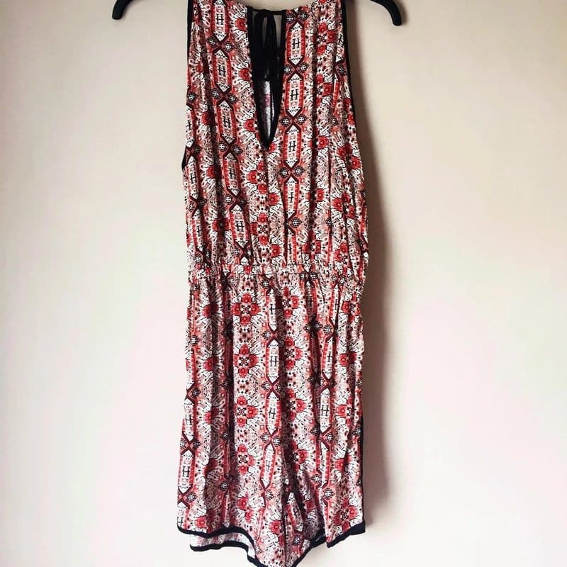 New Look Aztec print halter neck playsuit - 1