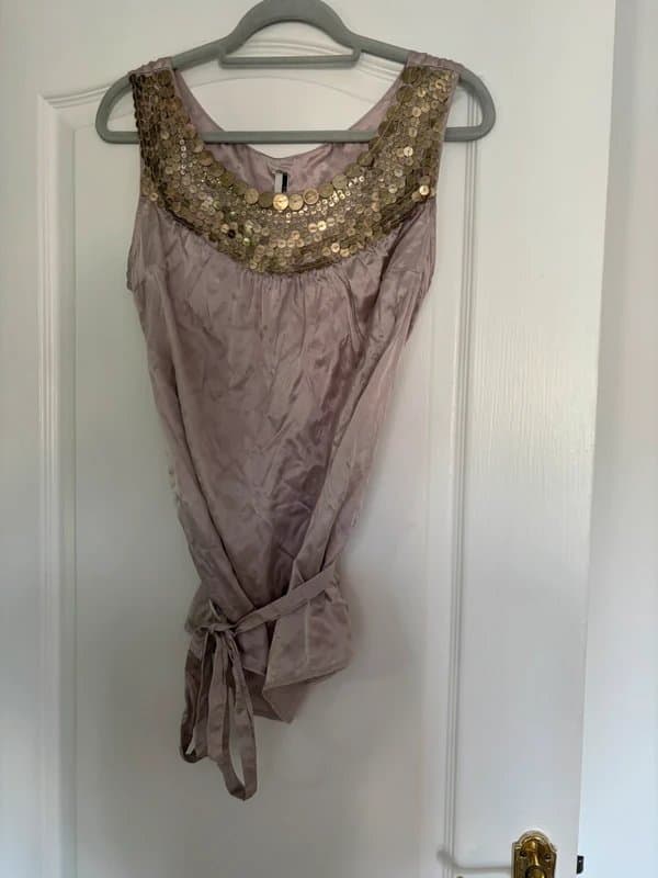 Topshop Original Y2K silk top from topshop size 14