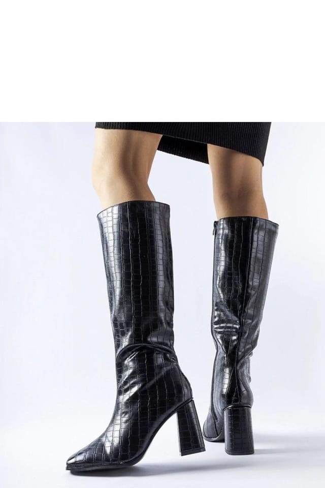 Love Lace Love Lace Women's Ferruccio Insulated Stiletto Heel Winter Boots with Zipper in Black - 2