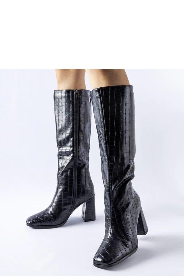 Love Lace Love Lace Women's Ferruccio Insulated Stiletto Heel Winter Boots with Zipper in Black - 3