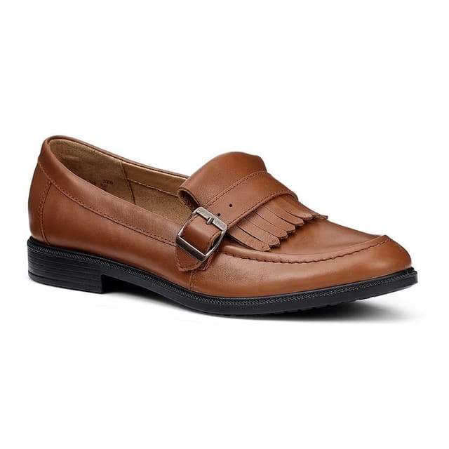 Hotter Hotter Women's Wide Fit 'Fowey' Loafers in Tan - 2