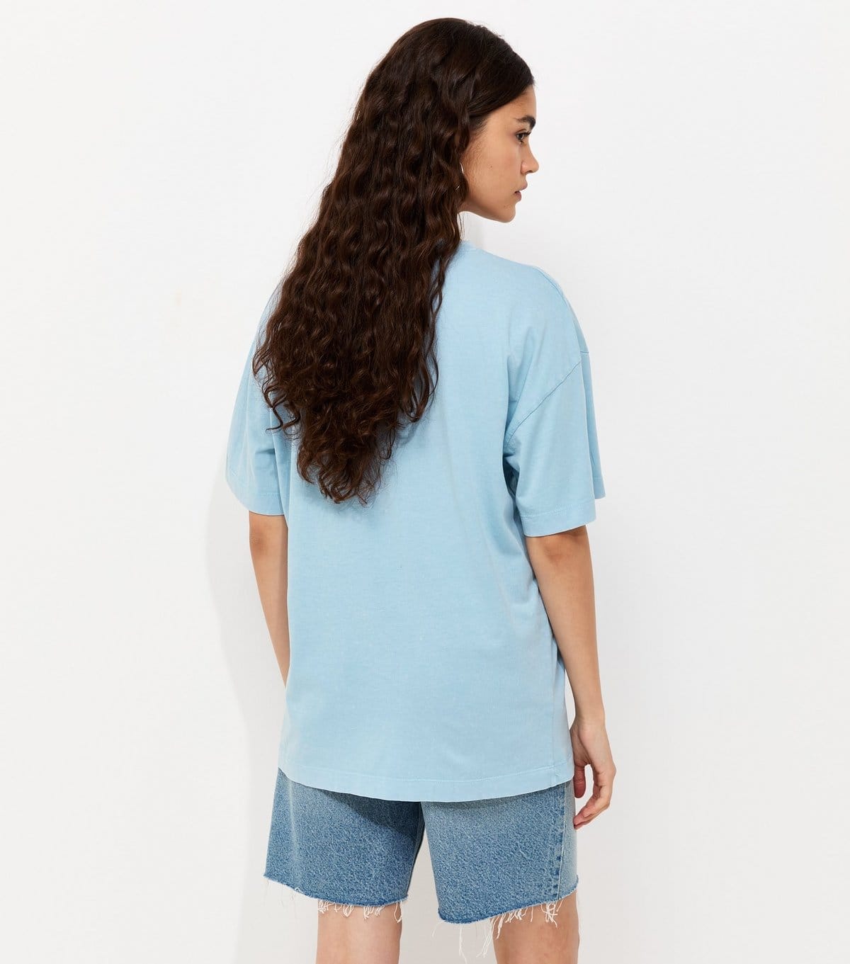 New Look Women's Blue Cotton New York Logo Oversized T-Shirt New Look - 4