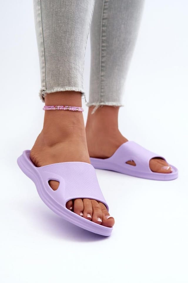 Love Lace Love Lace Women's Classic Foam Sliderss for Pool Beach Everyday Comfort in Violet - 2