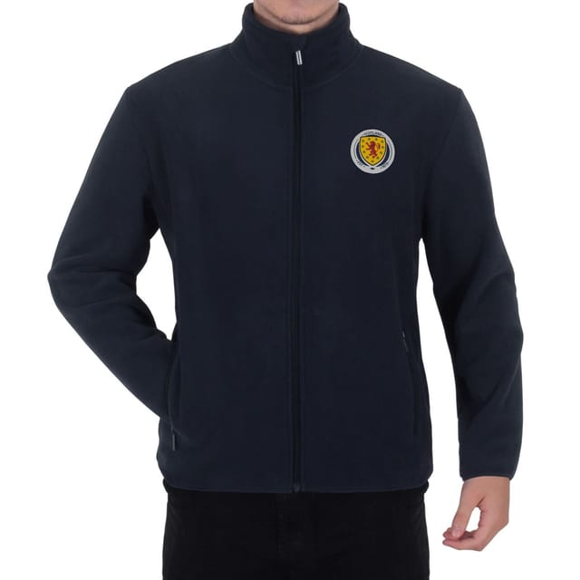 Scottish FA Scottish FA Men's Adults Full Zip Fleece Jacket in Navy - 2