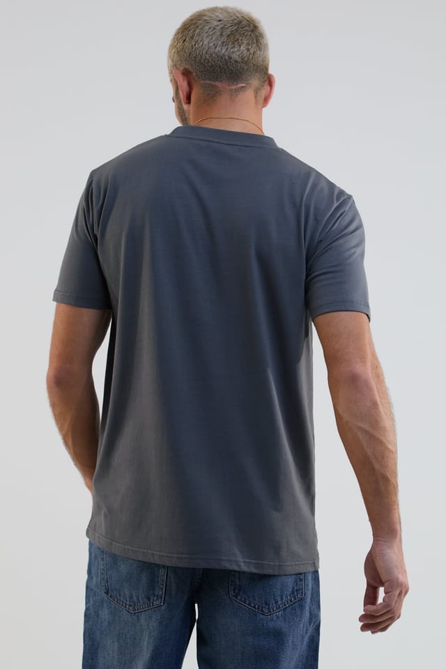 BCouture BCouture Men's Regular Fit Cotton T-Shirt in Dark Grey - 3