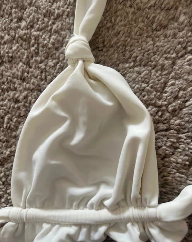 Atlantis Atlantas cream knot tie bikini