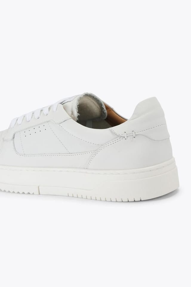 Steve Madden STEVE MADDEN Men's 'Cliff 107' Leather Trainers in White - 3