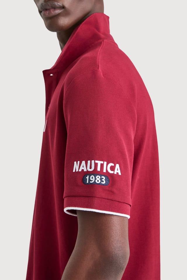 Nautica Nautica Men's Azura Polo Shirt in Dark Red - 3