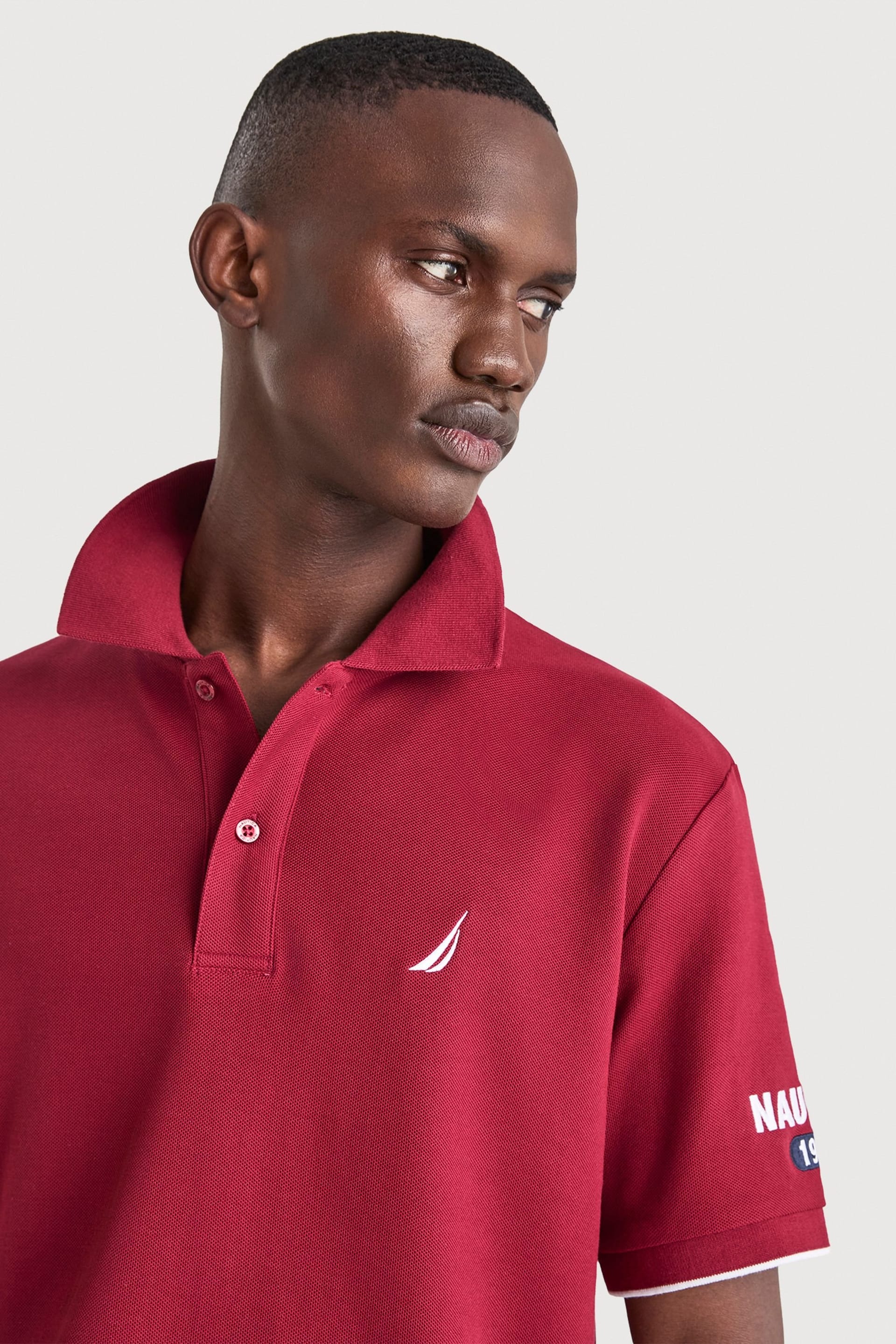 Nautica Nautica Men's Azura Polo Shirt in Dark Red - 4