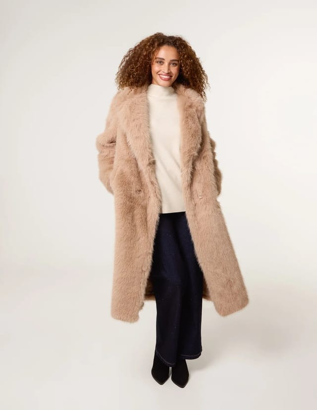 Blue Vanilla Long Fluffy Coat - 2