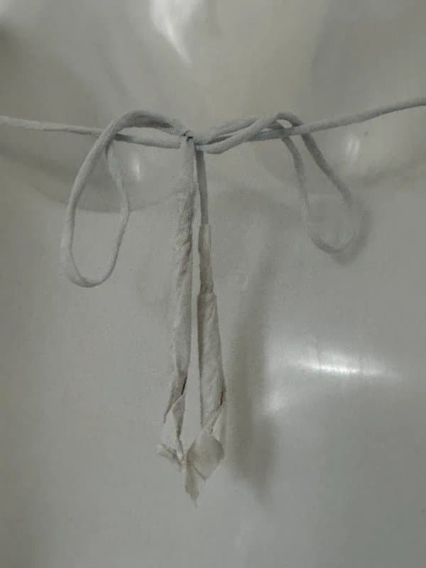 Bershka Grey sequin open front backless halter neck top, festivals, day parties. Bershka size S