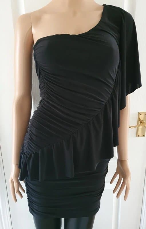 ASOS Asos mini dress one shoulder ruffle size 8