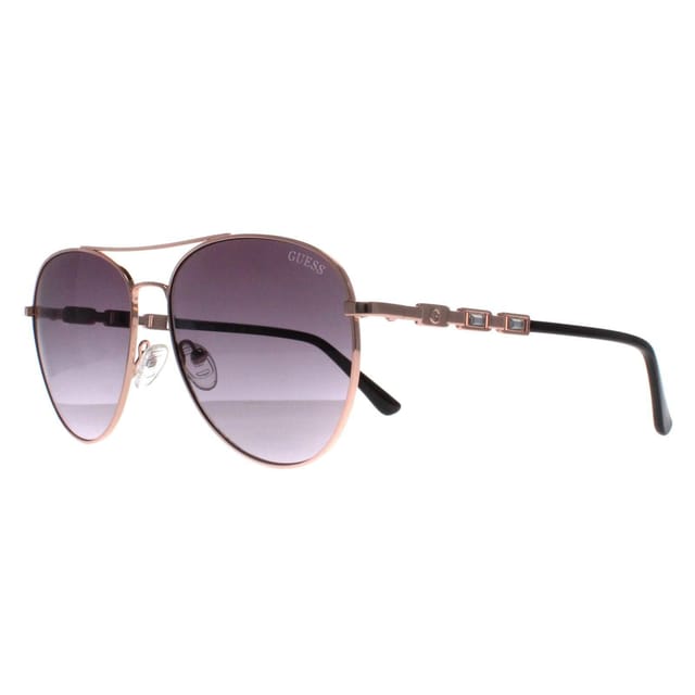 GUESS Guess Women's Aviator Rose Gold Grey Gradient GF6143 - 2