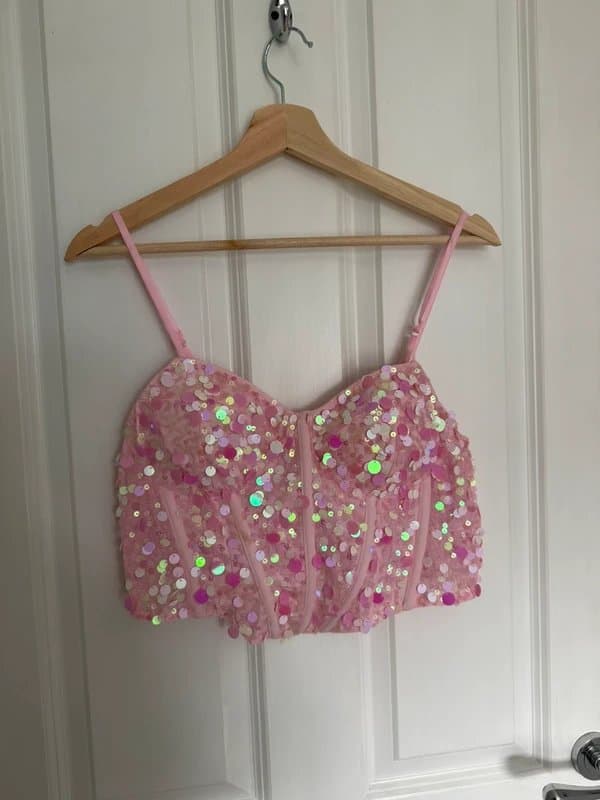 ASOS Design Starlet sequin embellished corset