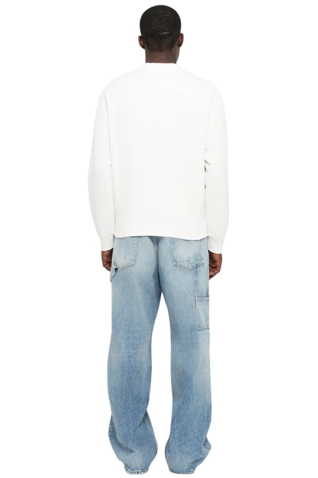 Dsquared2 Dsquared2 Men's Milano Long Sleeve Crew Neck Sweater in White - 2