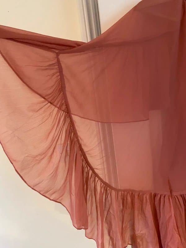 ASOS ASOS Chiffon Edition Dress with Ruffle sleeves (size 12)