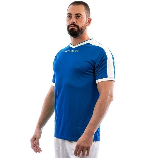 Givova Givova Men's lution Interlock T-Shirt in Blue - 2