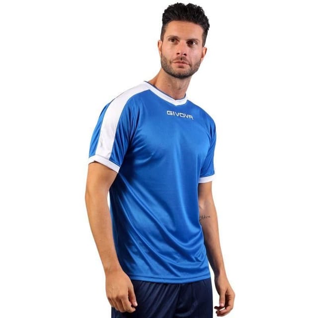 Givova Givova Men's lution Interlock T-Shirt in Blue - 3