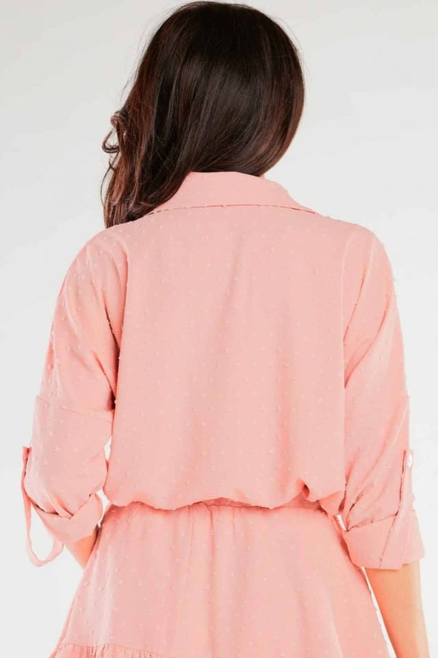 Love Lace Love Lace Women's Classic Light Shirt With Pocket & Buttons Style 166781 in Pink - 3