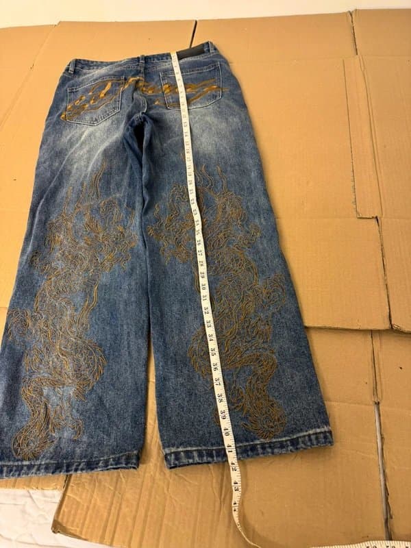 Ed Hardy Ed hardy denim jeans baggy oversized size S W30