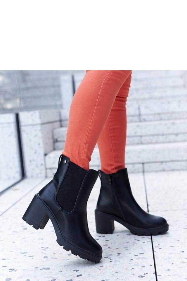 Love Lace Love Lace Women's Insulated Classic Stiletto Heel Zip Boots for Autumn Winter in Black - 3