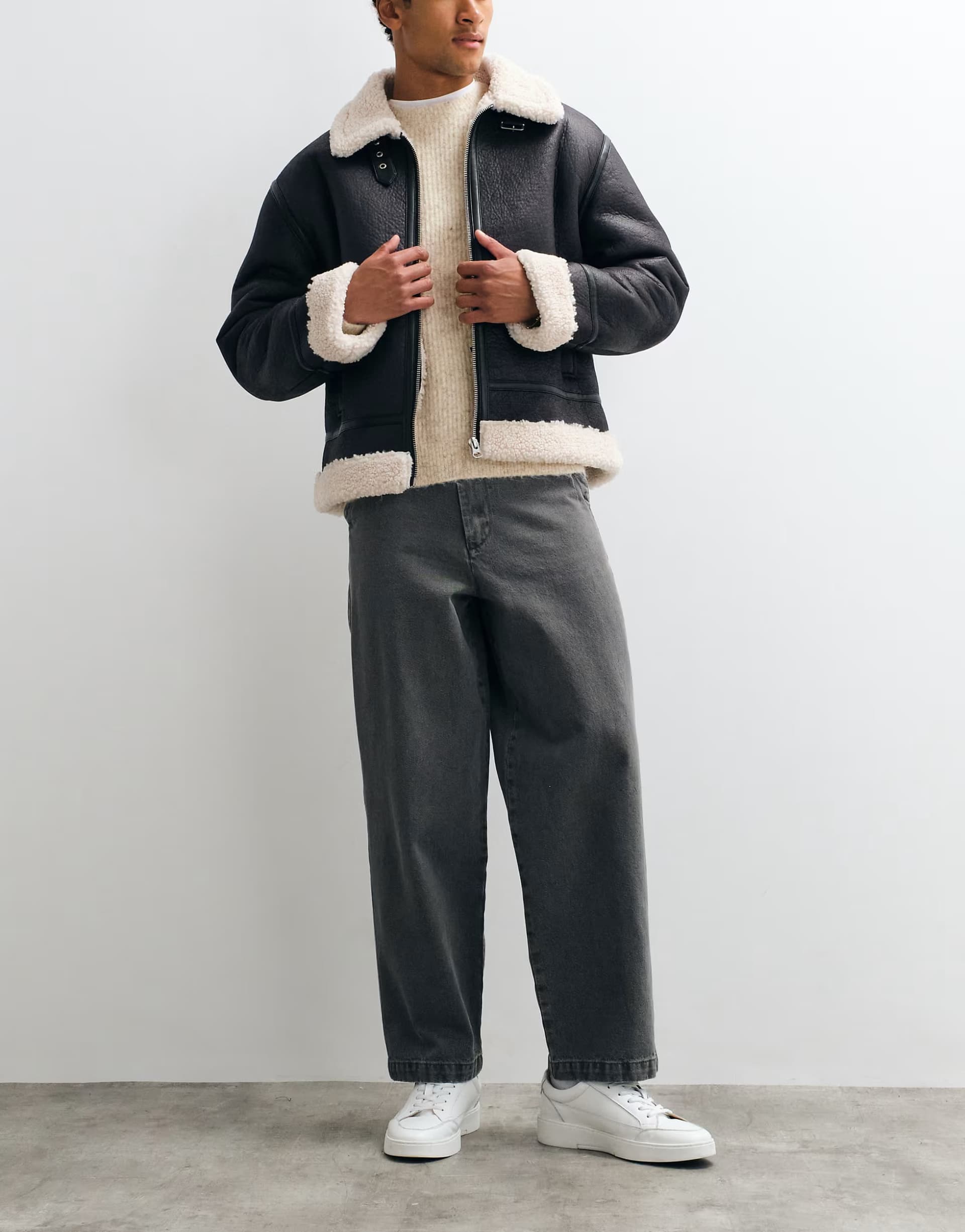 ASOS Redefined Rebel asgar baggy trousers in washed grey
