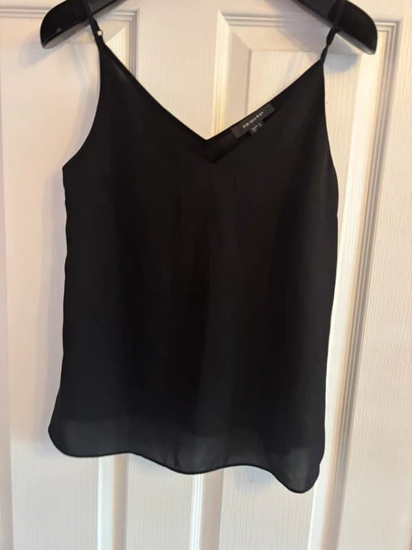 Primark Primark 6-8 black cami top work smart holiday party same day post