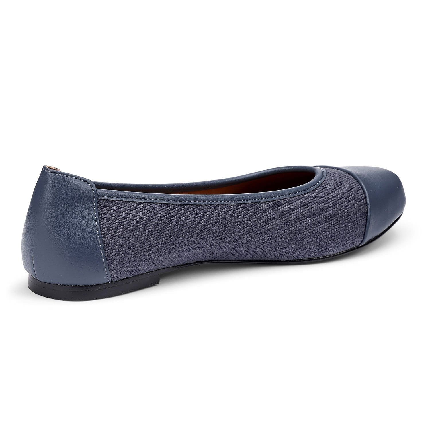 Hotter Hotter Women's 'Ingrid' Ballerina Pumps in Mid Blue - 4