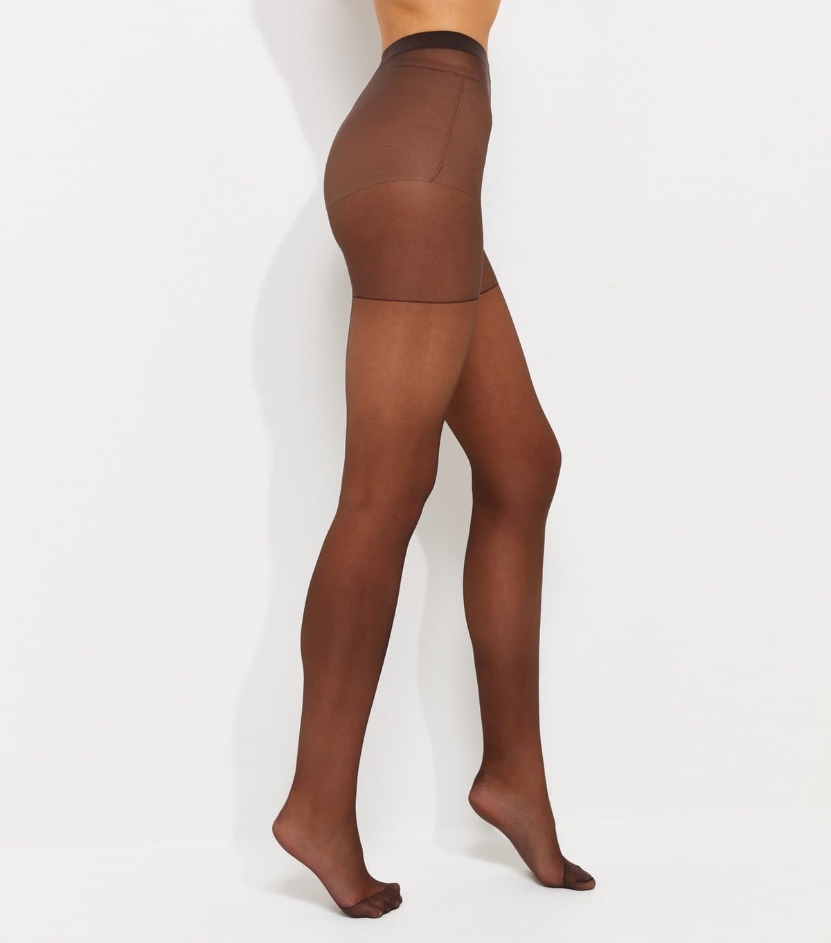 New Look Pack of 3 Dark Brown Sheer Matt 15 Denier Tights New Look