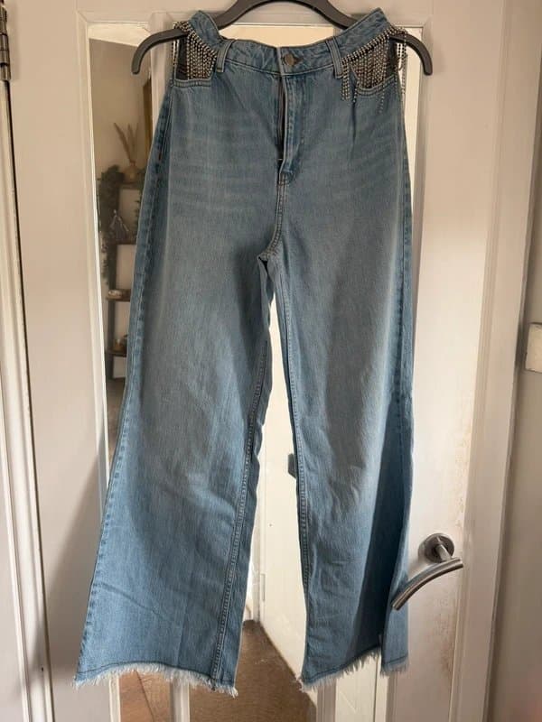 ASOS ASOS luxe diamonte jeans sz10