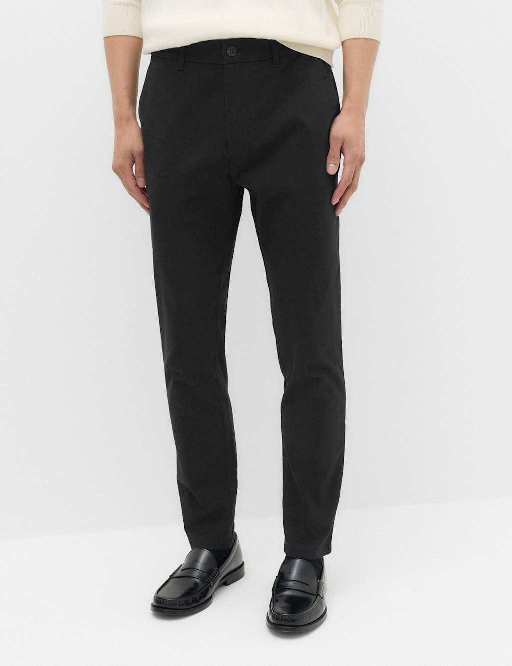 Marks & Spencer M&S Slim Fit Cotton Rich Stretch Chinos Black