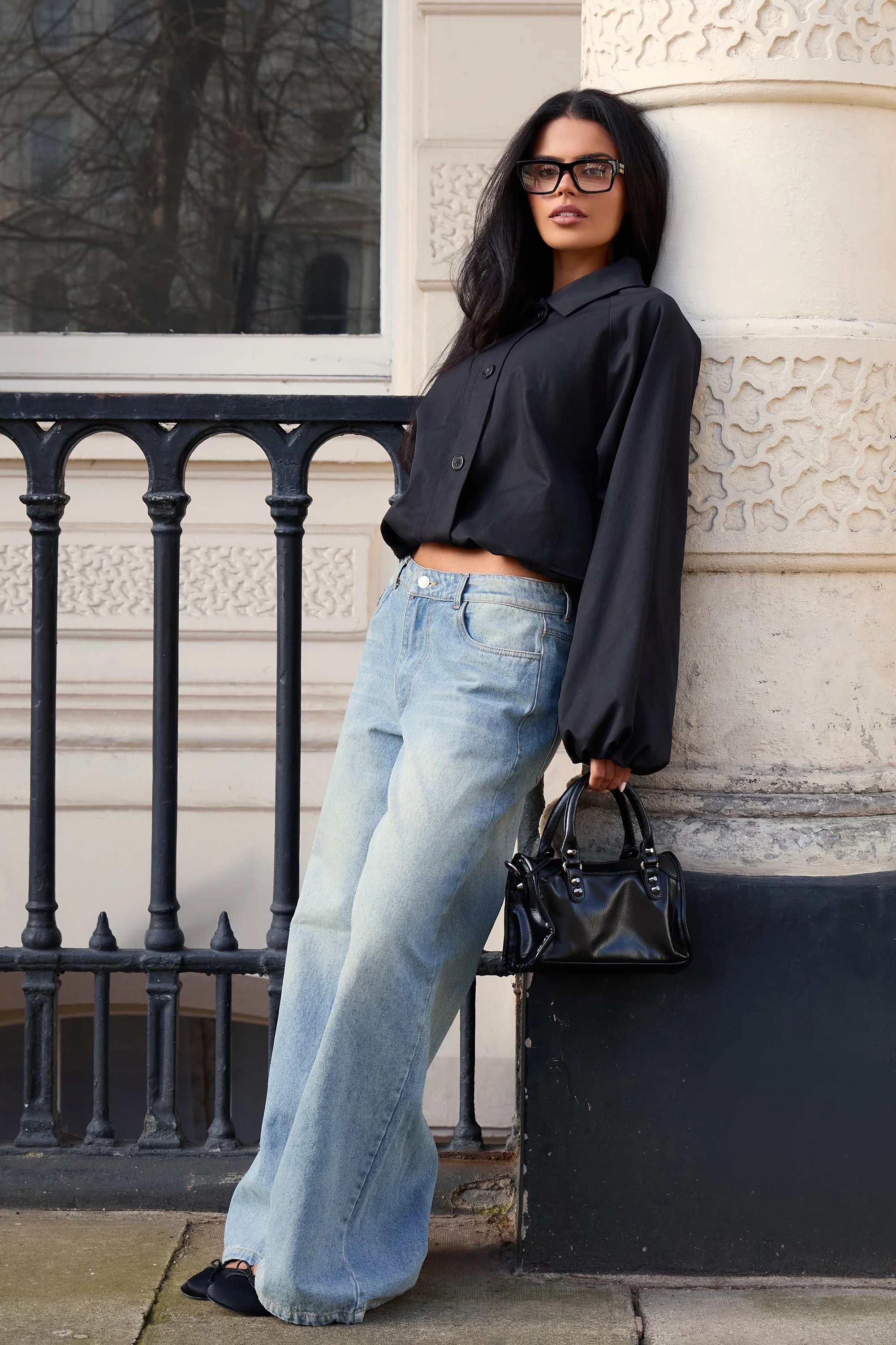 Kaiia Kaiia Drawcord Hem Technical Jacket Black - 3