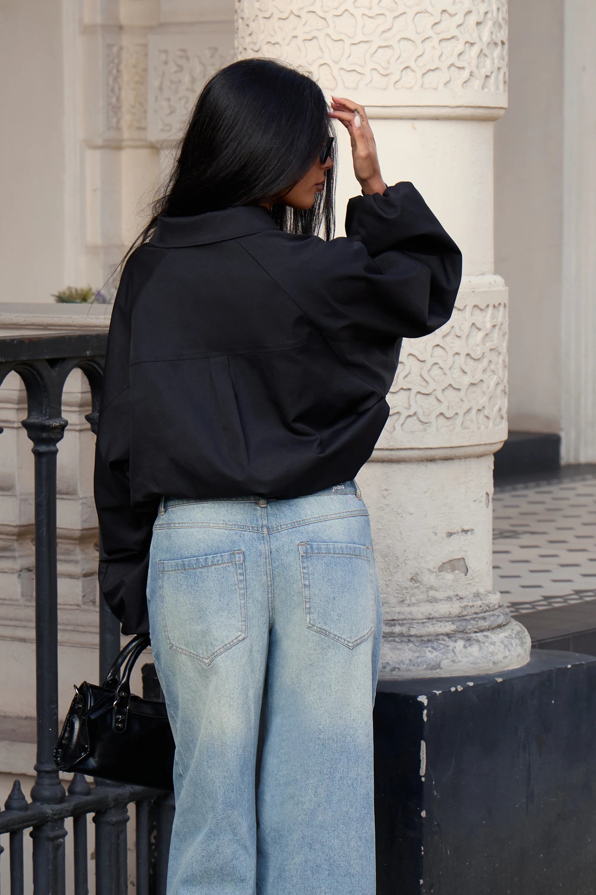 Kaiia Kaiia Drawcord Hem Technical Jacket Black - 4