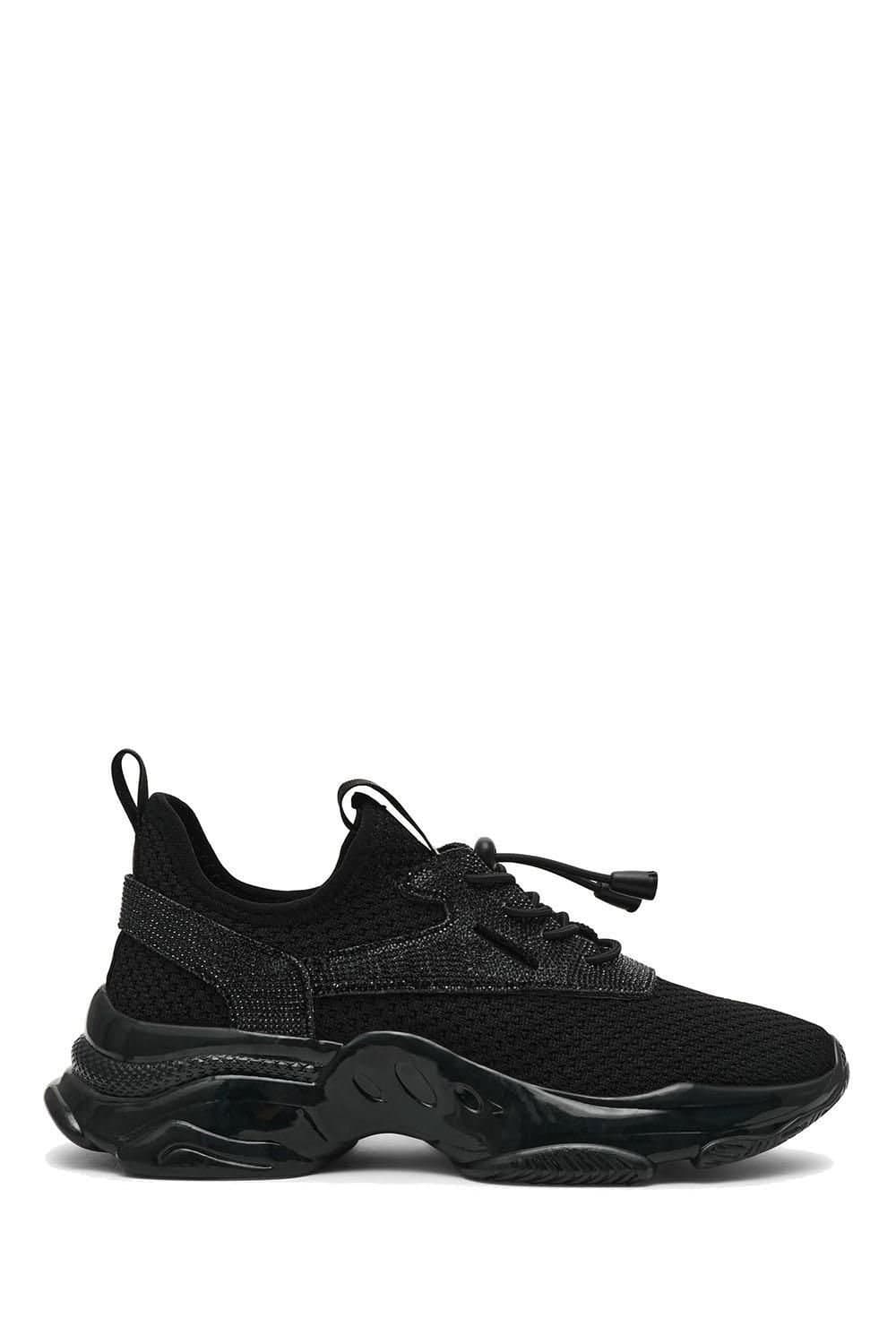 Steve Madden Steve Madden Women's 'Match Re 184' Black Fabric Trainers
