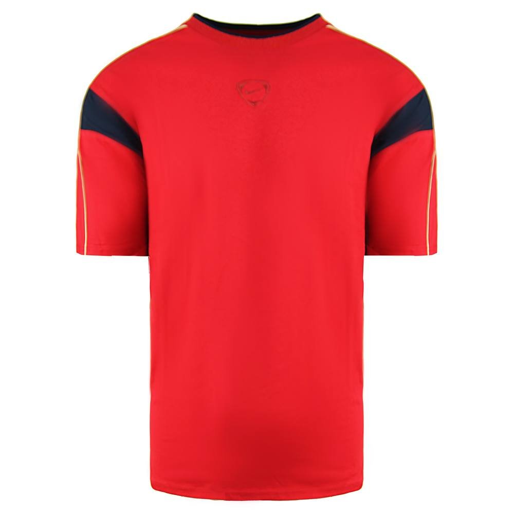 Nike Nike Men's Team Short Sleeve Top Crew Neck Red Football T-Shirt - 2