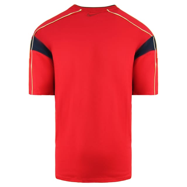 Nike Nike Men's Team Short Sleeve Top Crew Neck Red Football T-Shirt - 2