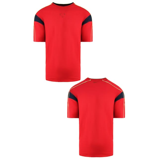 Nike Nike Men's Team Short Sleeve Top Crew Neck Red Football T-Shirt - 3