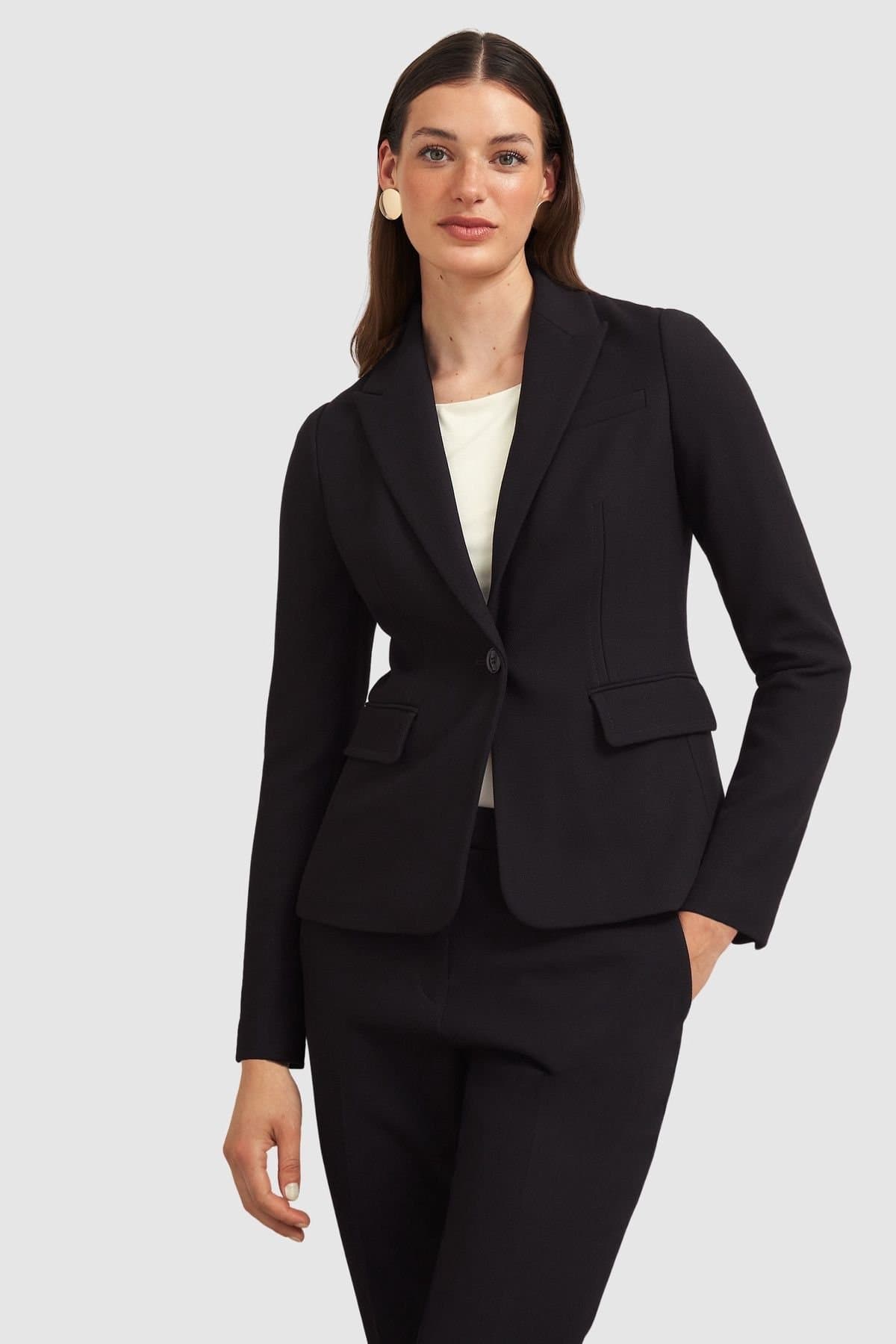 Hobbs London Hobbs London Black Tailored Blazer for Women