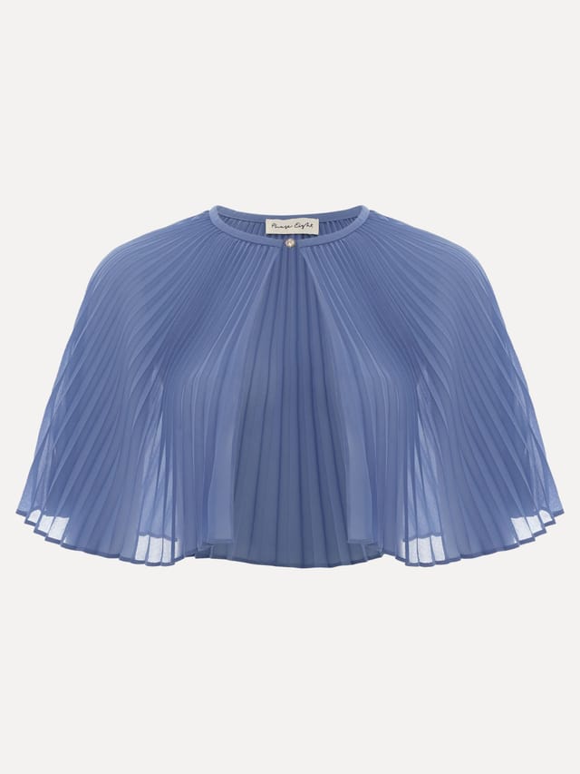 Phase Eight Phase Eight Women's Anora Pleated Cover in Bright Blue - 2
