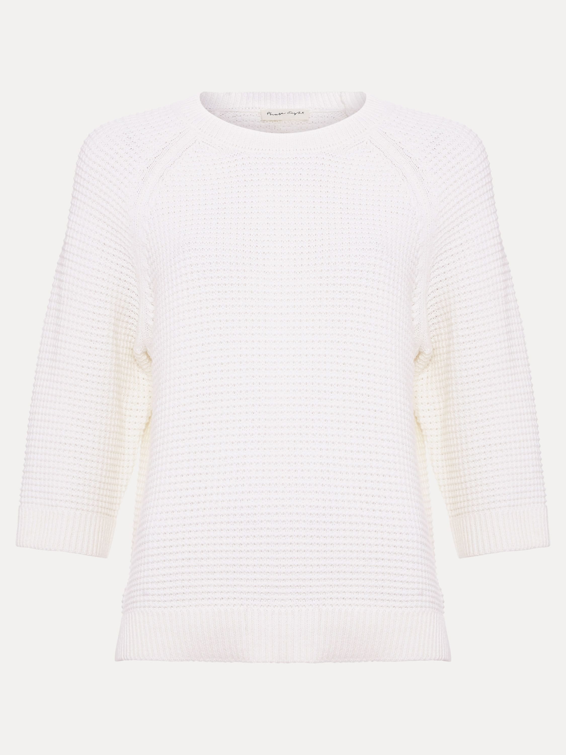 Phase Eight Phase Eight Women's Odette Waffle Knit Sweater in Off-White - 2